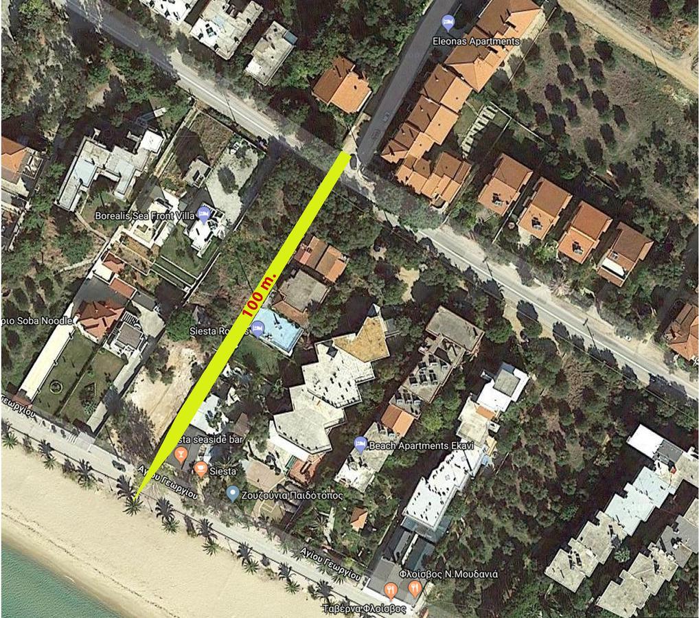 Pensjonat Ares Garden House - Nea Moudania Halkidiki Zewnętrze zdjęcie